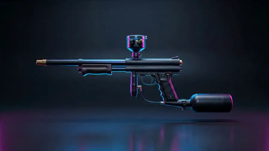 Pump paintball guns